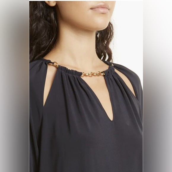 NWOT RAMY Brooks Varinda Black Blouse Size Medium - Picture 2 of 9